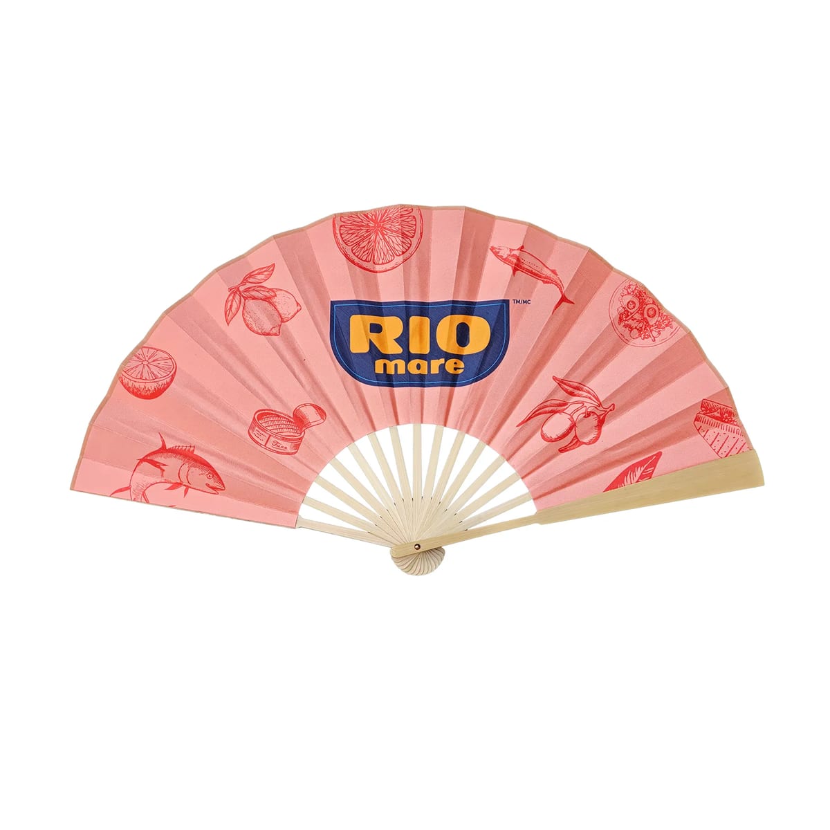 10" Natural Bamboo Rib Silk Fabric Handheld Folding Fan