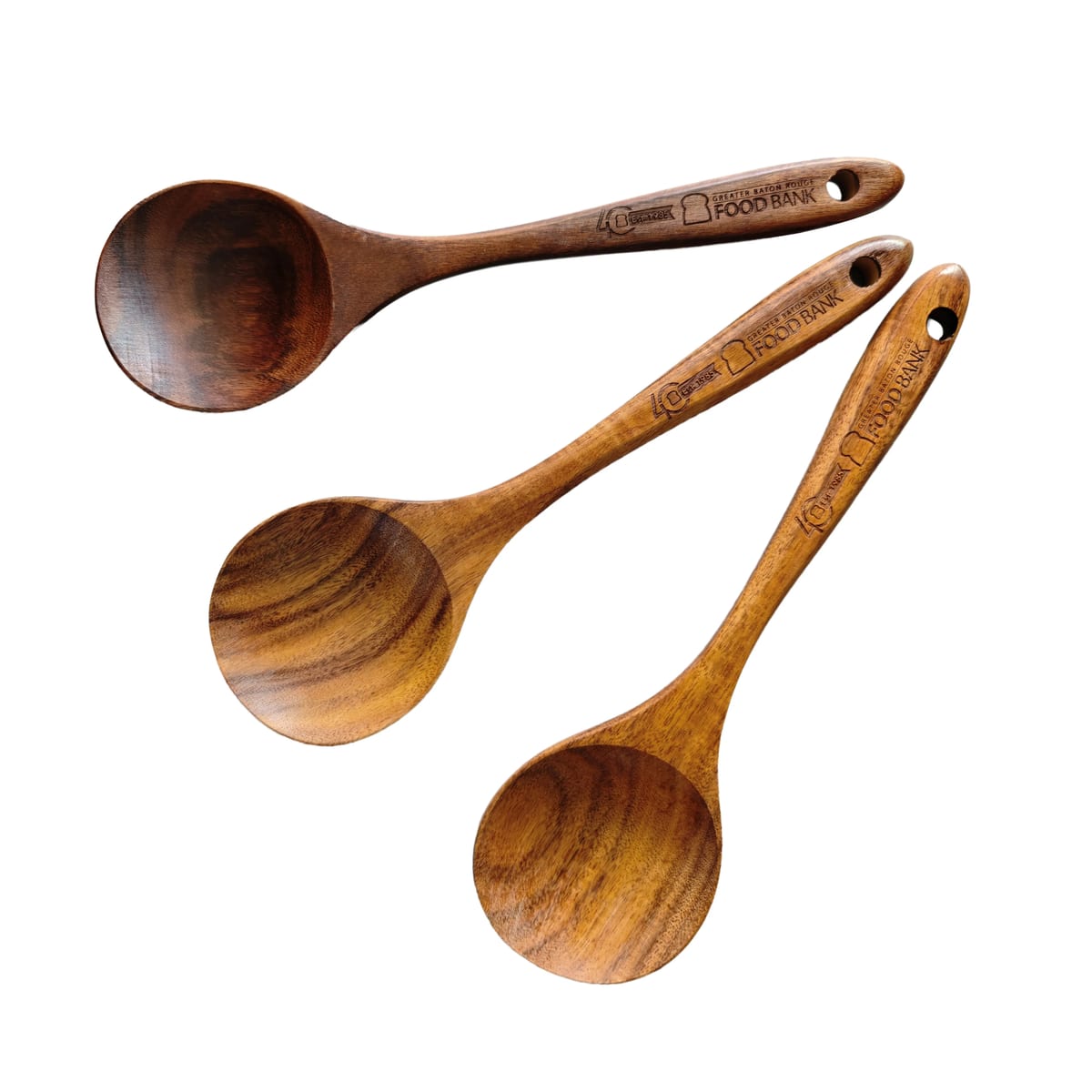 11" Natural Teak Wood Large Cooking & Serving Spoon Utensil