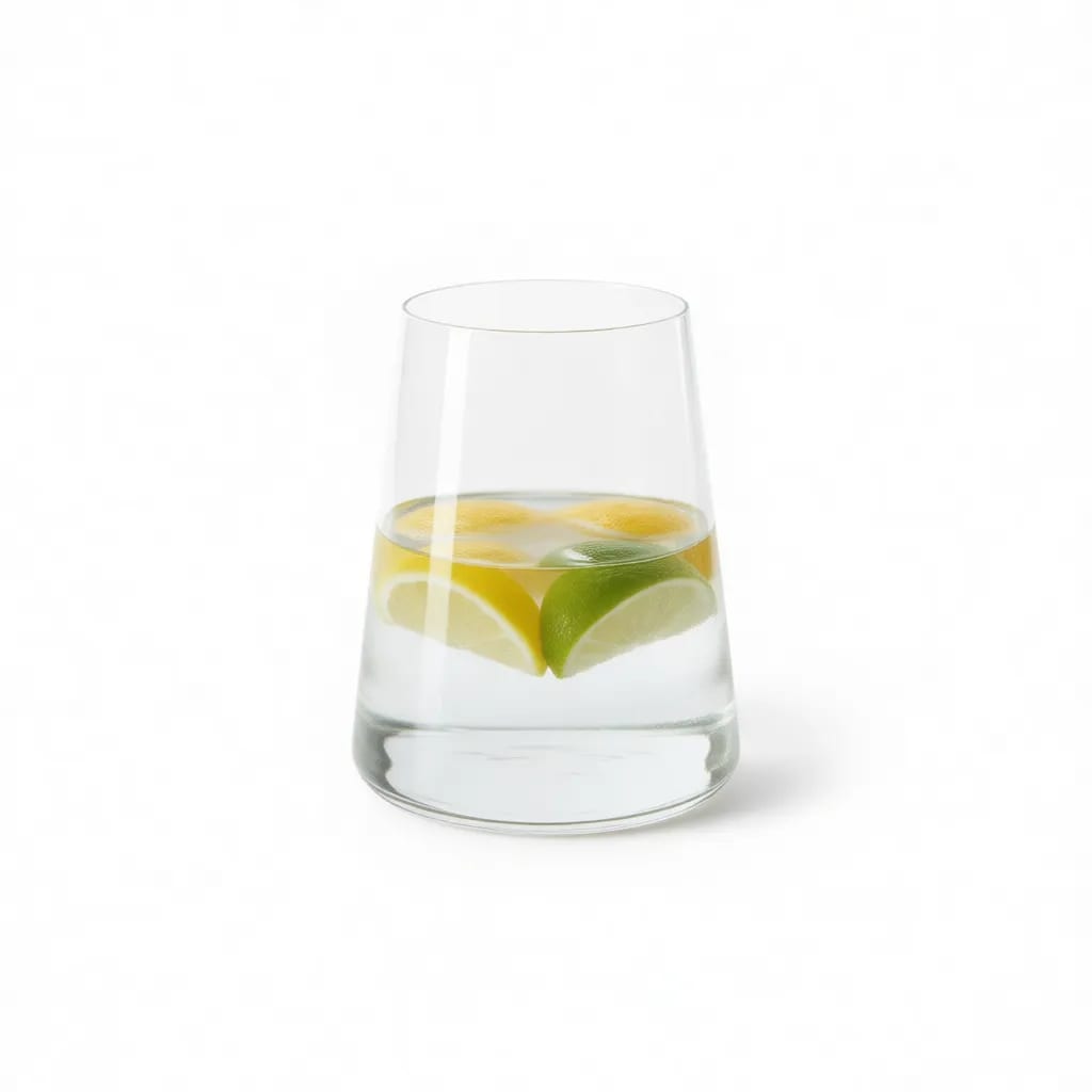 12oz Tapered Glass Tumbler Heavy Base Water Whiskey Cup