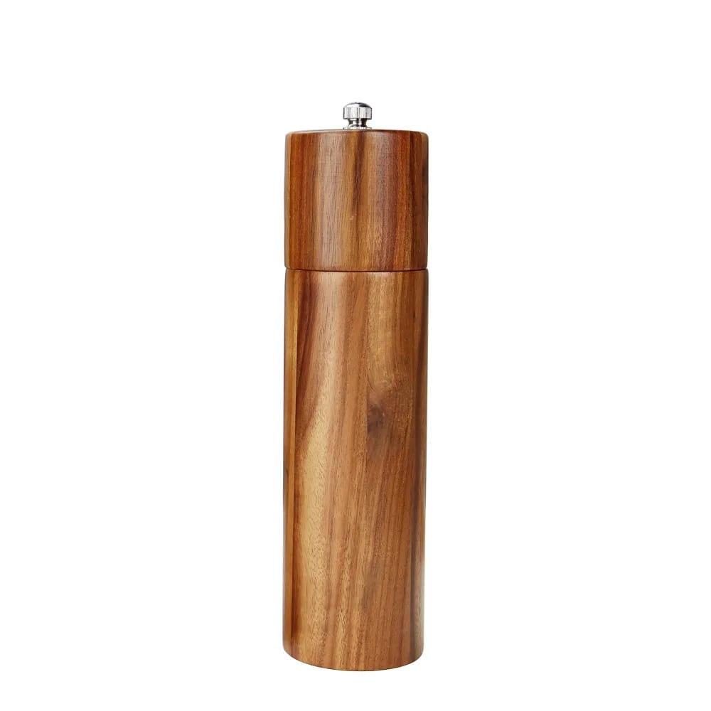 8 Inch Solid Acacia Wood Salt Pepper Grinder Mill Ceramic