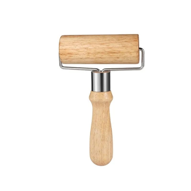 Beech Wood Handheld Dough Roller Pastry Pizza Baking Utensil