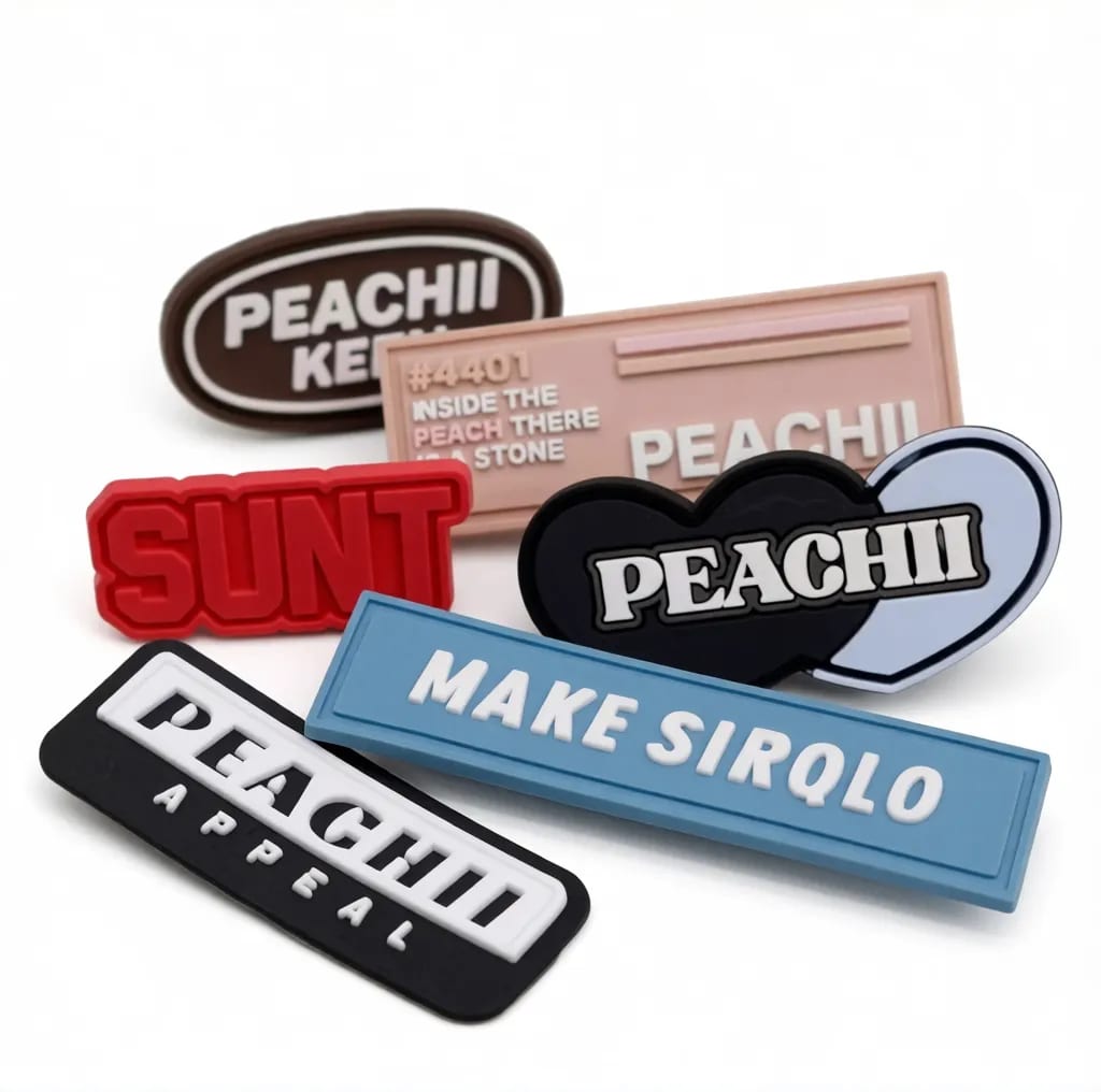Custom 3D Soft Rubber PVC Patch Silicone Brand Label Tag