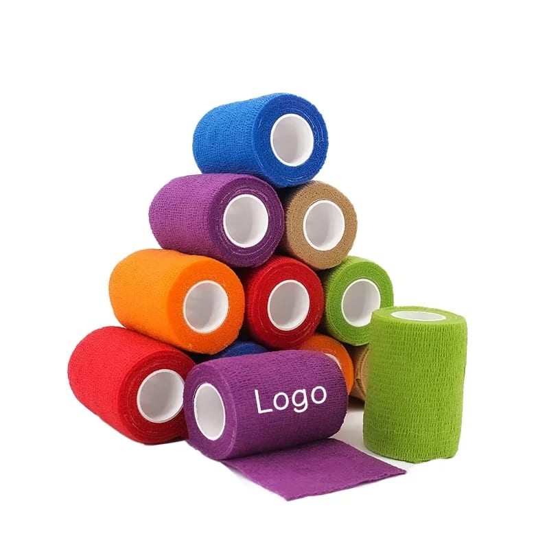 Custom 4 Inch Non Woven Self Adherent Bandage Wrap