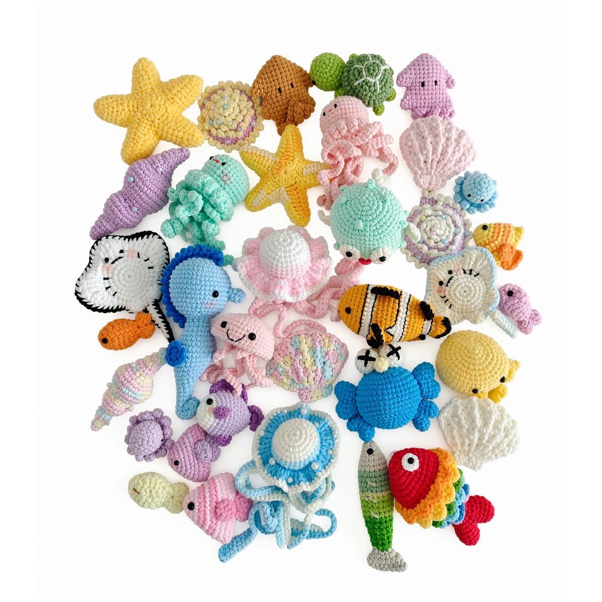 Custom Handcrafted Crochet Marine Animal Amigurumi Plush Toy