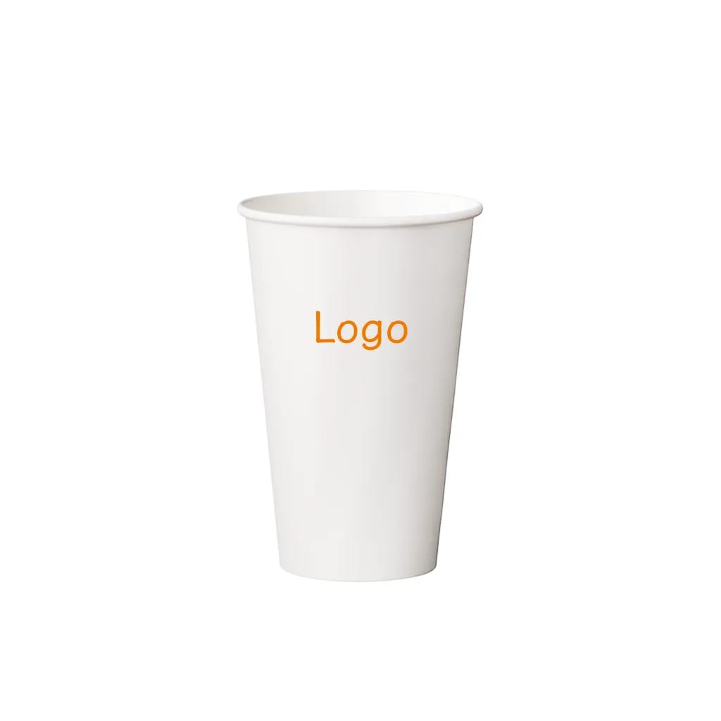 Disposable 16oz Single Wall Coated Paper Beverage Cup
