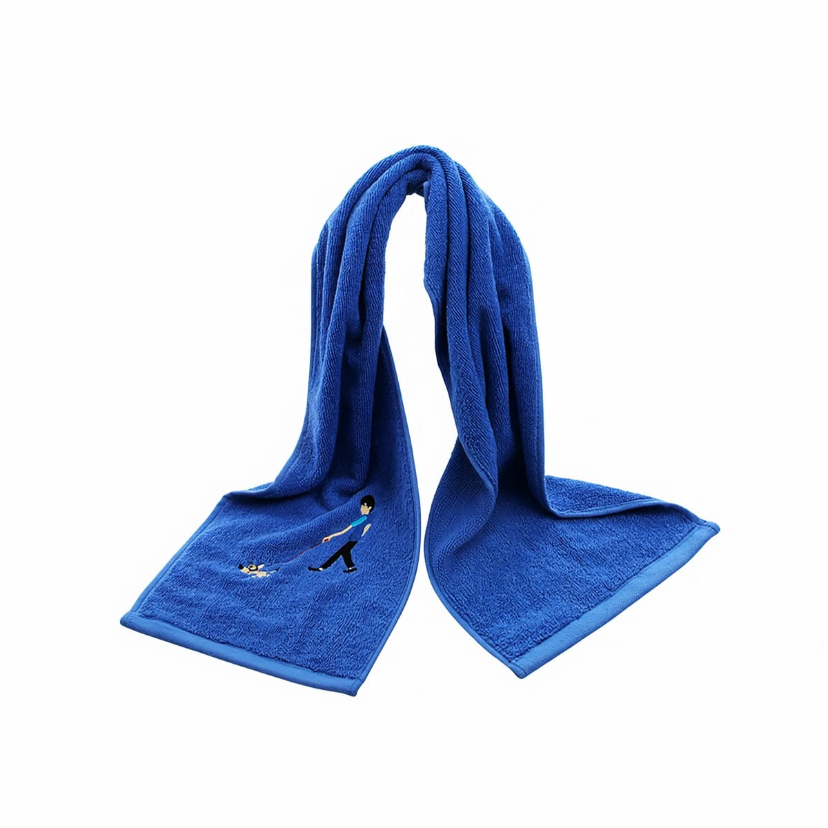 Embroidered Long Sports Towel Sweat Absorbent Gym Runner