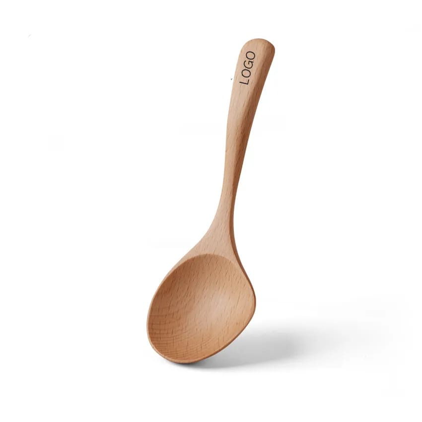 Ergonomic Beech Wood Duckbill Pour Spout Serving Utensil