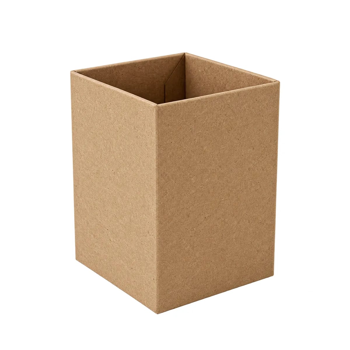 Foldable Kraft Paper Desk Pen Pencil Holder Storage Box Cup