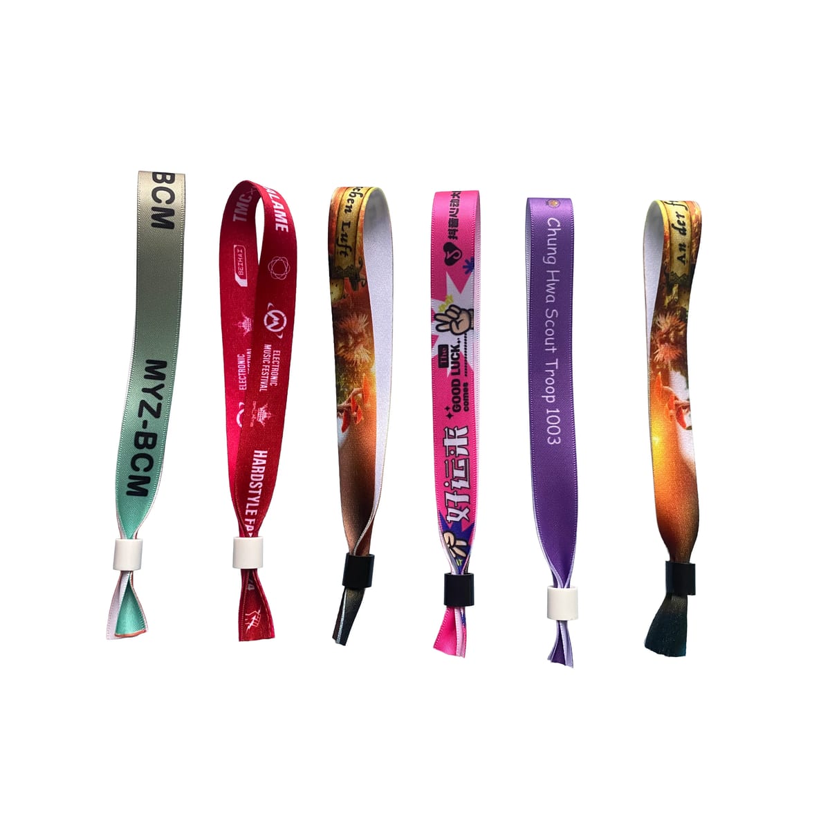 Full Color Sublimated Polyester Fabric Event Wristband