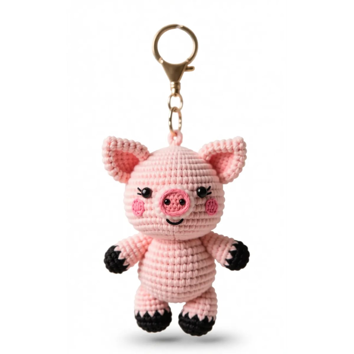 Handmade Crochet Stuffed Animal Keychain Soft Knit Charm