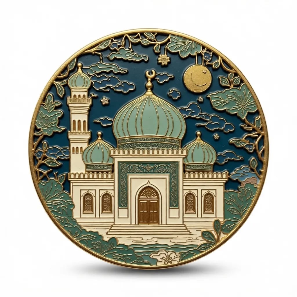 Hard Enamel Magnetic Refrigerator Decor Polish Metal Badge