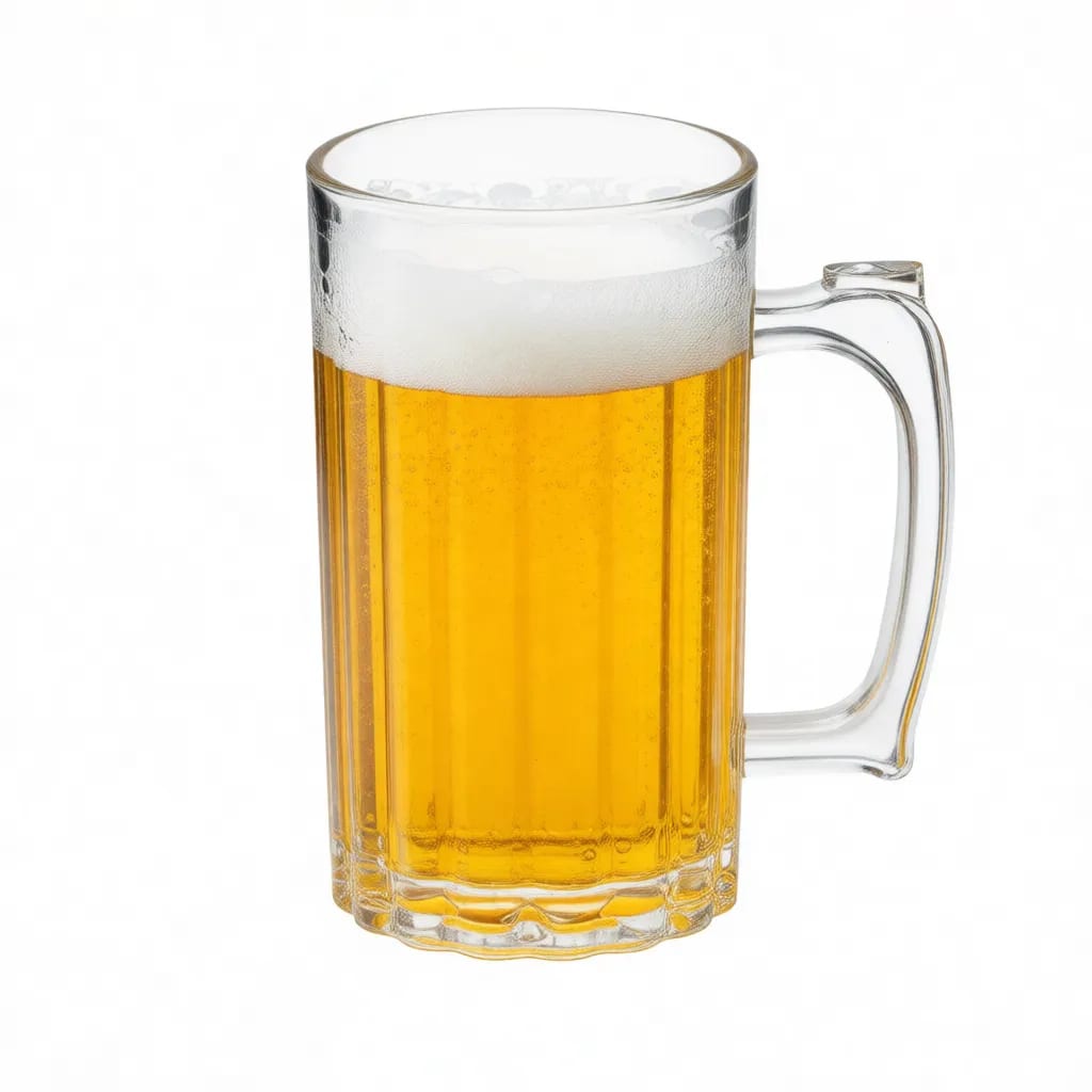 Large Shatterproof Plastic Beer Stein Mug With Handle