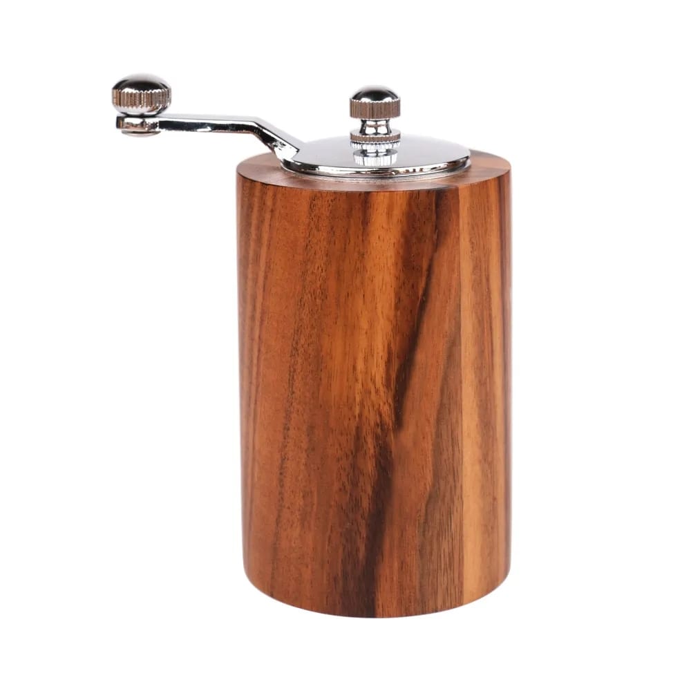 Manual Solid Acacia Wood Hand Crank Pepper Grinder Mill