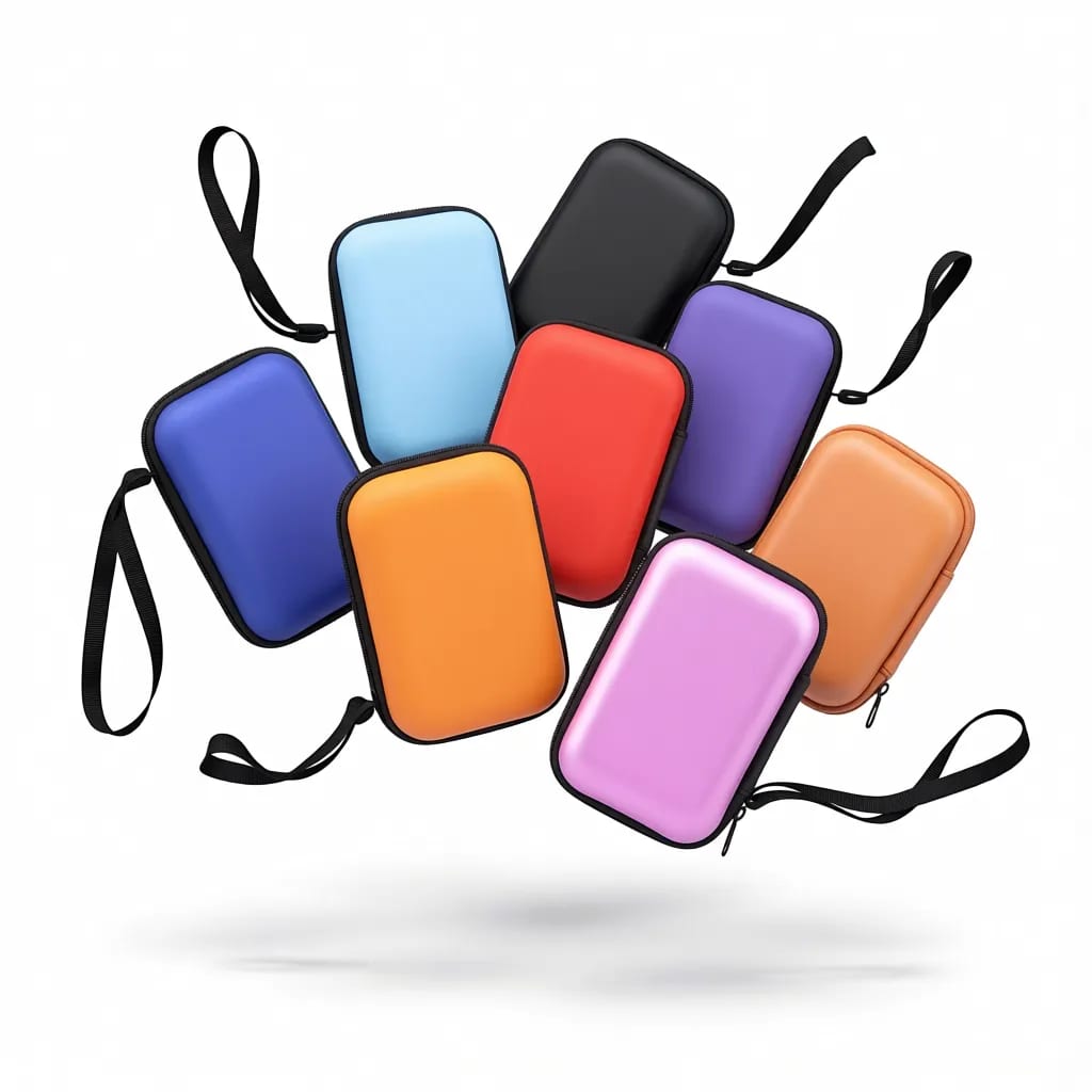 Mini Hard EVA Zipper Case Earbud Cable Travel Storage Pouch