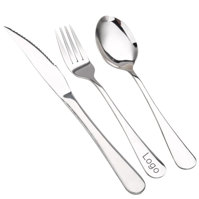 Modern Stainless Steel 3 Piece Cutlery Flatware Set