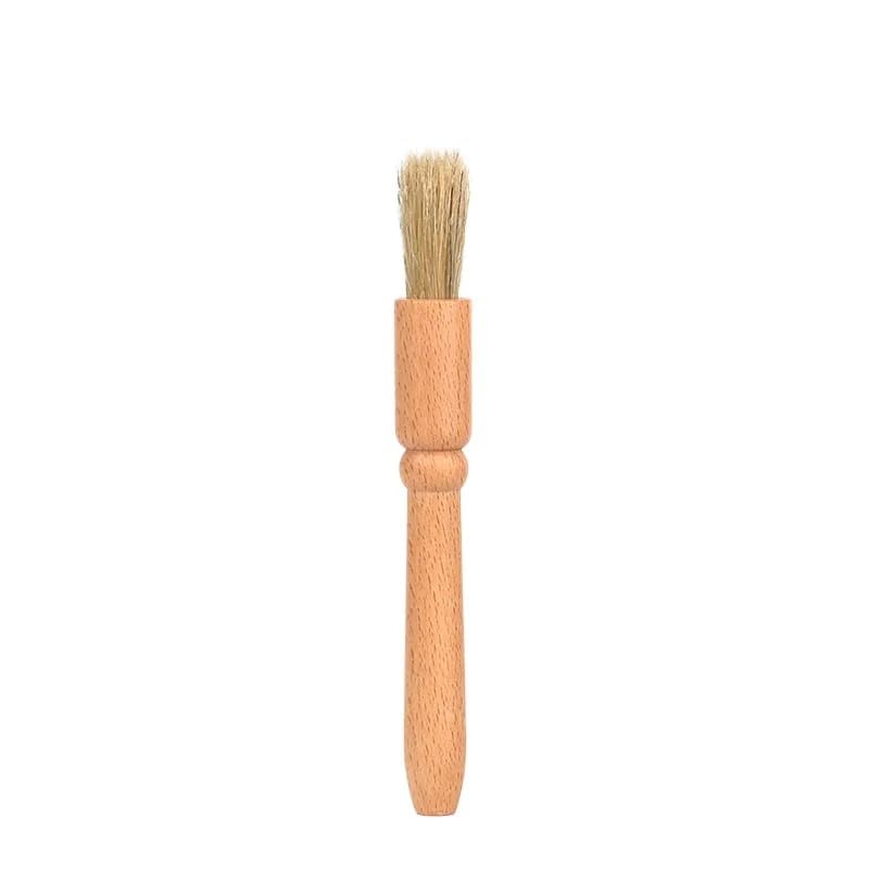 Natural Boar Bristle Beech Wood Coffee Machine Grinder Brush