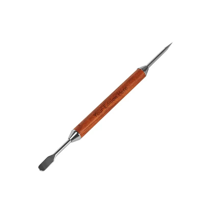 Professional Wood Handle Double Ended Latte Art Etching Pen