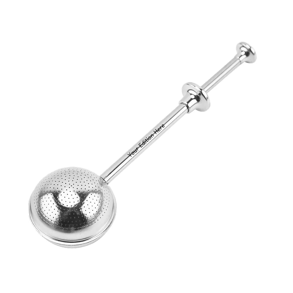 Push Action Stainless Steel Spherical Tea Infuser Stick