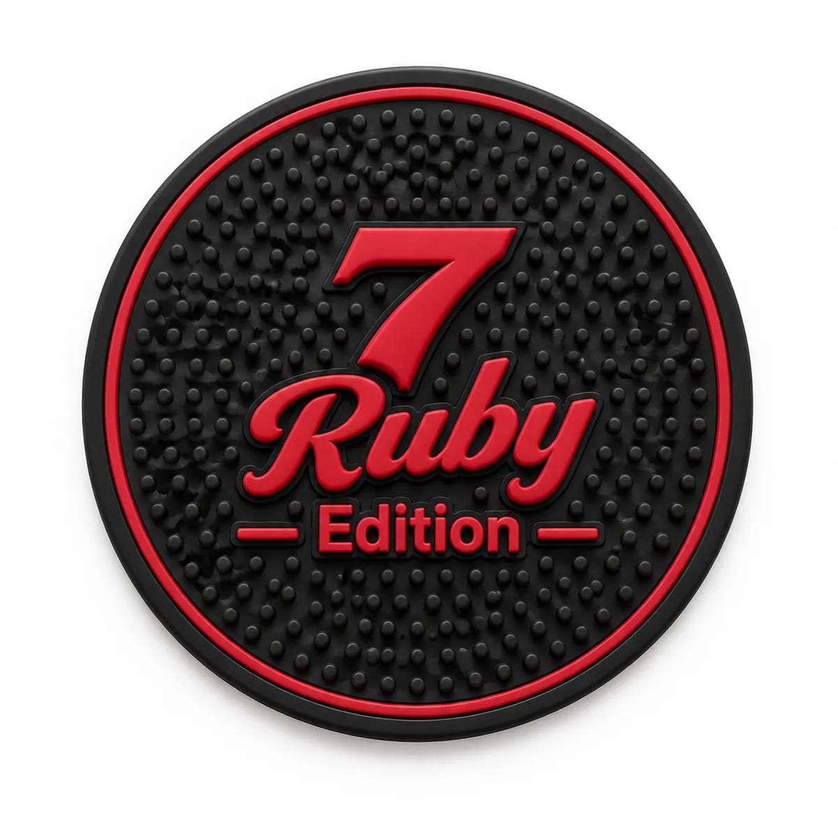 Round Rubber Bar Drink Coaster 4 Inch PVC Spill Service Mat
