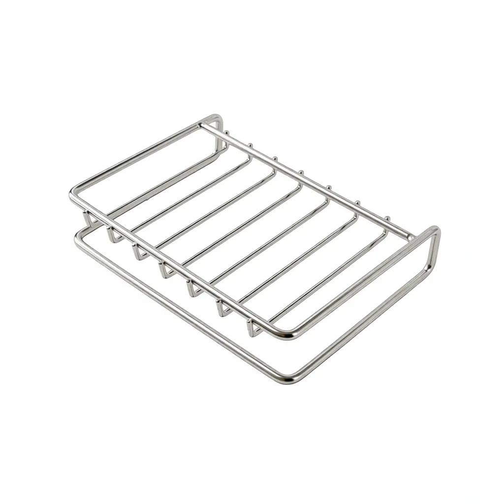 Rustproof 304 Stainless Steel Bar Soap Draining Holder Rack
