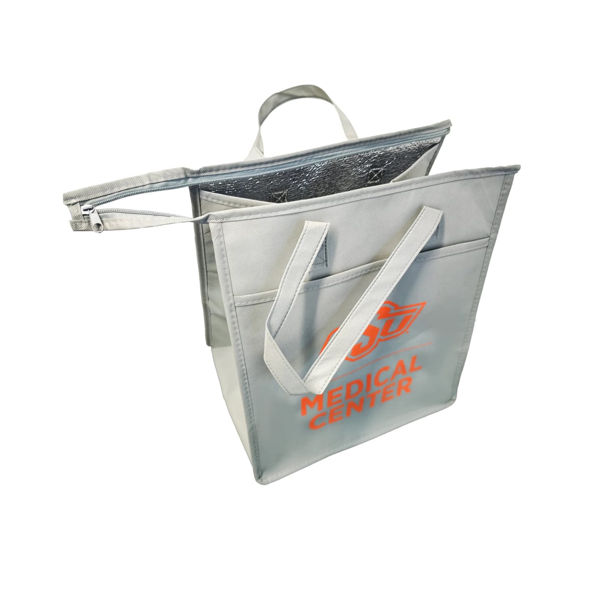 Spacious Insulated Non Woven Zippered Cooler Tote