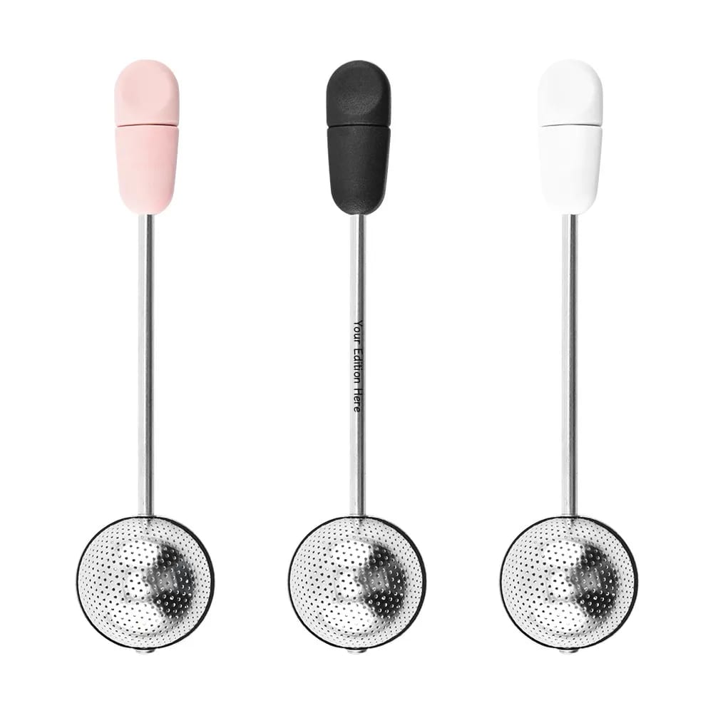 Stainless Steel Twisting Handle Tea Infuser and Duster