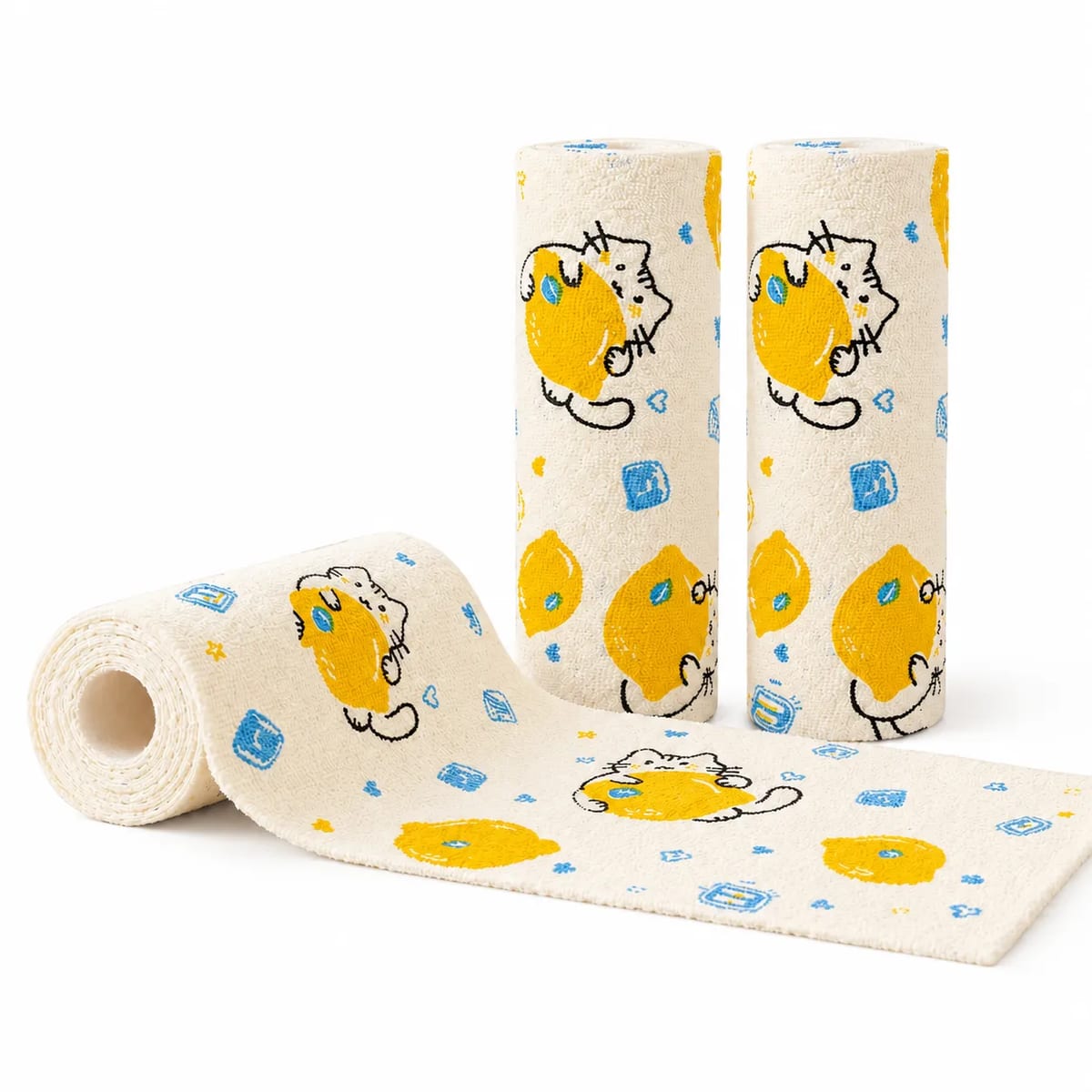 Tearable Microfiber Kitchen Cloth Roll 25x25cm 20 Sheets