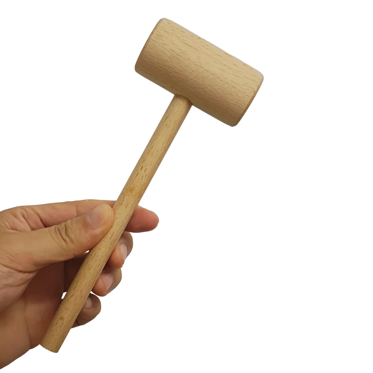 Versatile Solid Beech Wood Mallet for Seafood and Crafts