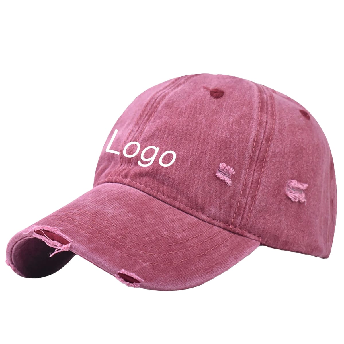 Vintage Distressed Washed Cotton Dad Hat Baseball Cap